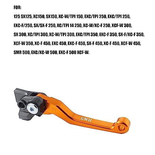 Adsspro Motorcycle Foldable Brake Clutch Lever Handle CNC Aluminum Pivot for 125 150 250 300 350 450 500 SX XC-W EXC-F XCF-W XC-F SXF EXC EXCF XC XCF XCW SX-F XCF-W SX-F Dirt Pit Bike - Image 3