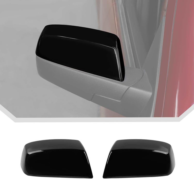 JeCar Black Side Mirror Cover Trim for 2014-2018 Chevrolet Silverado/GMC-SIERRA - Image 1