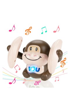 Universal Baby Toys, for 0-36 Month Crawling Monkey Toys Tummy Time Toy, Interactive Dancing Walking Toy with Light & Music, Infant Toys 0-3, 6-12, 12-18 Months 1 Year Toddler Toy Gift