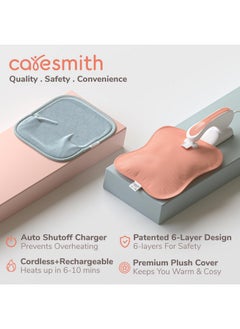 Caresmith Eon Premium Electric Hot Water Bag | Dual Insulation Silicon Technology Heating Pad | 6 Layers of Protection (Pearl Pink) - pzsku/Z28A216B5F1579290492EZ/45/_/1737806308/f24d330c-3f77-4c7a-a90f-03f531e9e0d3