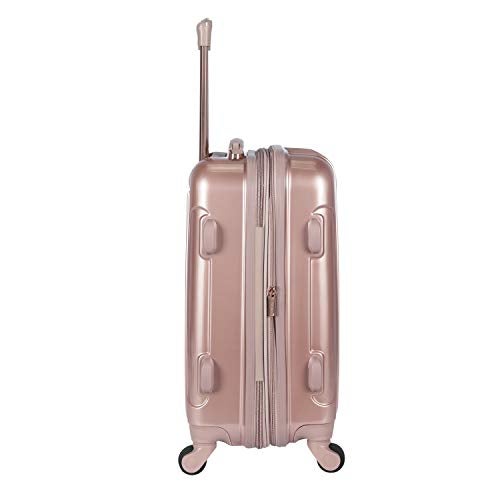 kensie 20" "Alma" Carry-On TSA-Lock Spinner Luggage, Rose Gold - Image 5