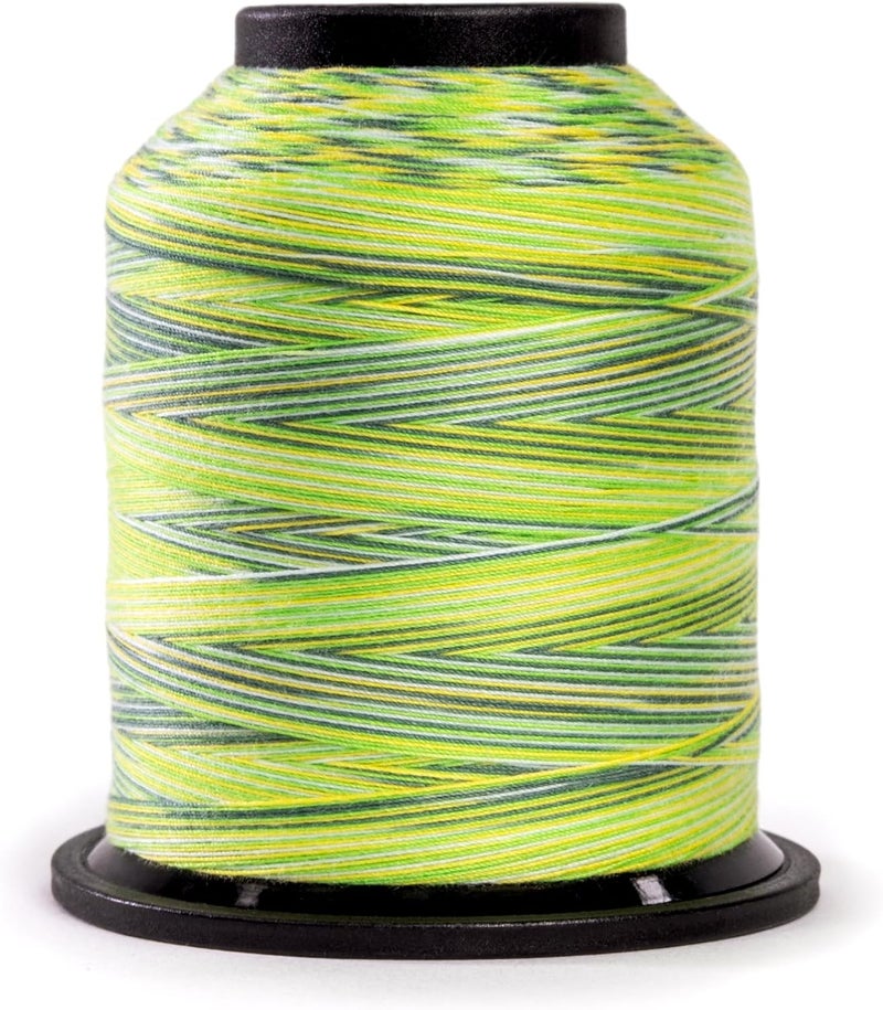 FINESSE Variegated Thread | 100% Polyester, 3ply, 50wt | 1100yds Stackable Thread Cones for Quilting and Sewing… (Summer Camp) - Image 1