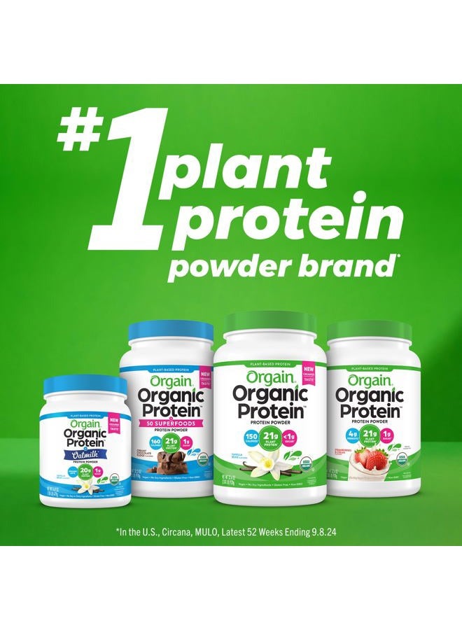 Orgain Organic Vegan Protein Powder + Oat Milk, Vanilla Bean - 20g Plant Based Protein, Gluten Free, No Dairy, Soy or Lactose Ingredients, Low Sugar, Non-GMO, Kosher, For Shakes & Smoothies - 1.05lb - Image 4