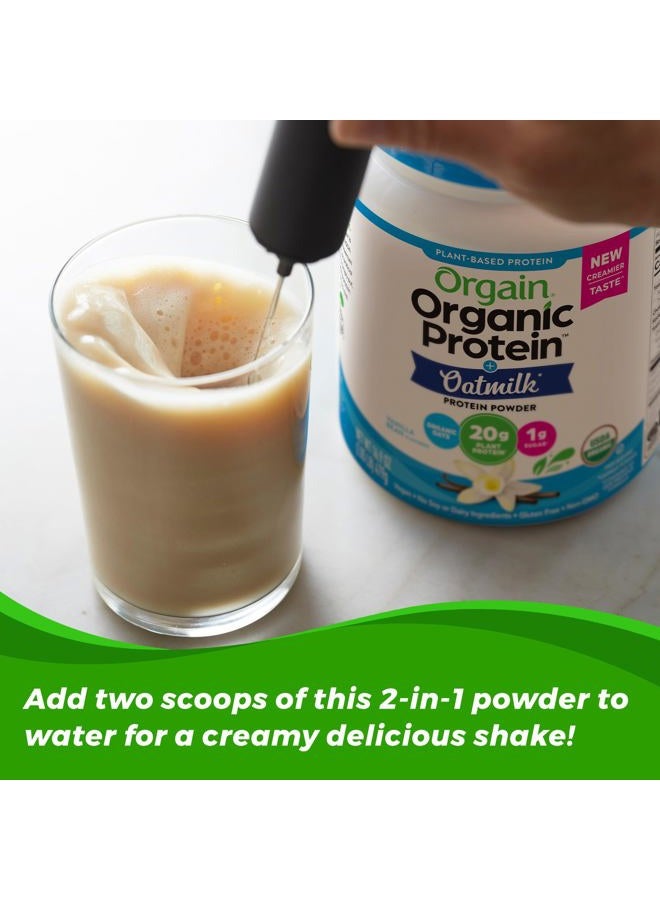 Orgain Organic Vegan Protein Powder + Oat Milk, Vanilla Bean - 20g Plant Based Protein, Gluten Free, No Dairy, Soy or Lactose Ingredients, Low Sugar, Non-GMO, Kosher, For Shakes & Smoothies - 1.05lb - Image 3
