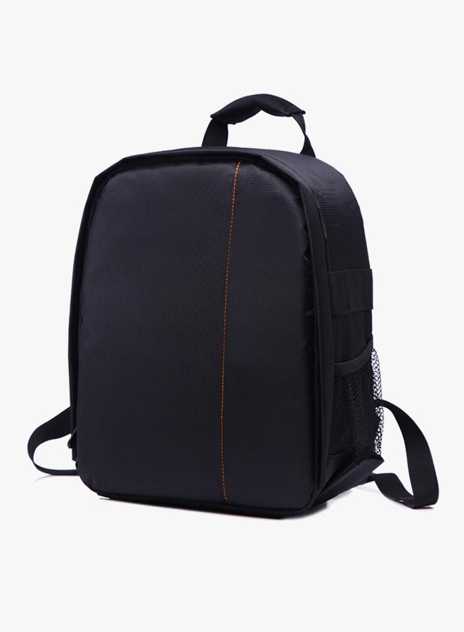 Nylon Cameras Backpack, with Shock Insert Protection,Shoulder Bag Travel Case for SLR DSLR Mirrorless Cameras and Lenses, Flash Light, Radio Releases and Other Accessories, Orange Interior  - Image 4
