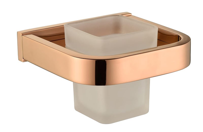 PERK Tumbler Holder Stainless Steel Grade - 304 in AXN Series Toothbrush Holder for Bathroom Bathroom Accessories (PVD Rose Gold) - Image 3