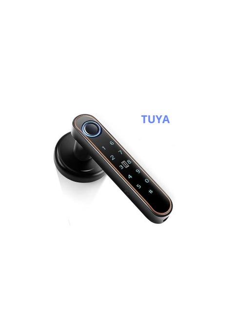 Smart Fingerprint Door Knob(voice navigation), With 5 Ways To Unlock(TUYA Bluetooth App/Fingerprint/Code/Key/IC Card), Electronic Digital Door Lock, Bedroom Biometric Door Lock
