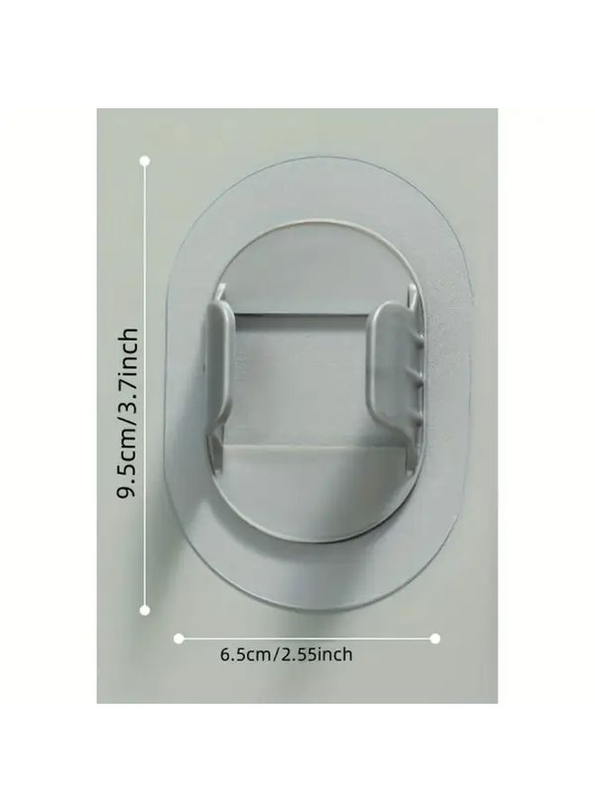 6 Pcs Heavy Duty Self Adhesive No Drill Plastic Pipe Clamps White Multi Purpose Hose Clips For Washing Machine Drain Bathroom Fixtures Gas Tubes Damage Free Installation Secure Hold Minimalist Design - Image 3