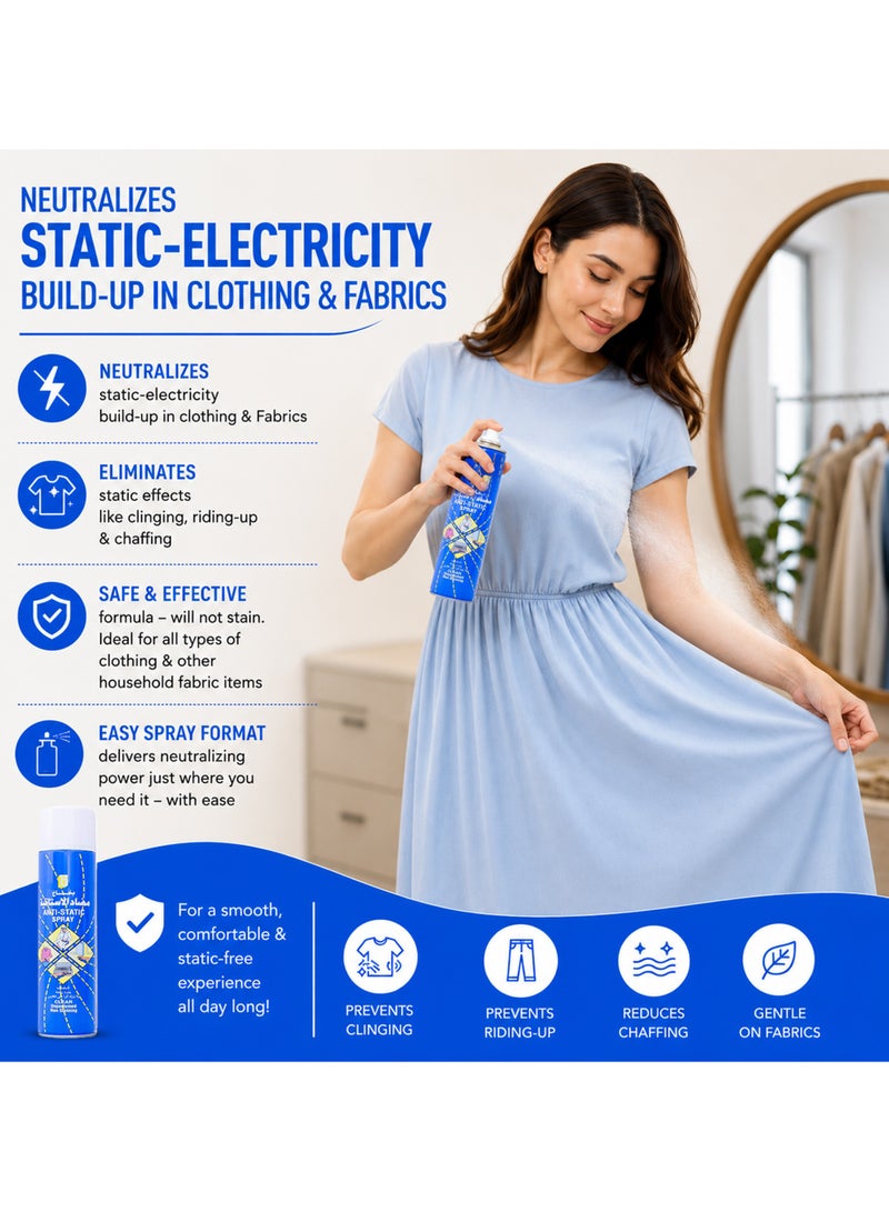 Big D Anti-Static 350ml  Pack of  2– Neutralizes Static Electricity, Prevents Clinging, Non-Staining Formula, Ideal for All Fabrics - Image 3