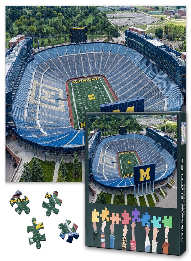 Rebotipy Puzzles for Adults 1000 Pieces, Jigsaw Puzzles, MI Stadium-University of Michigan Stadium Ann Arbor Puzzle, Educational Fun Games for Friends 27.5x19.7 Inch - Image 1