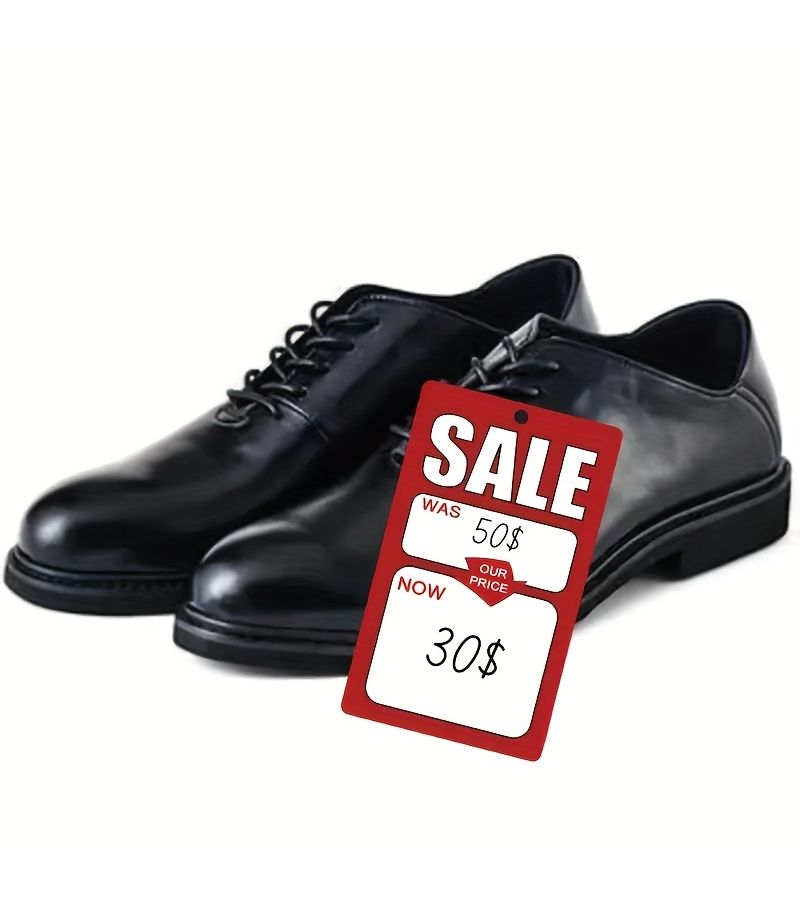 ARS 50pcs Red Border White Text Price Tag Cards For Retail Clothing Footwear Store - Image 3