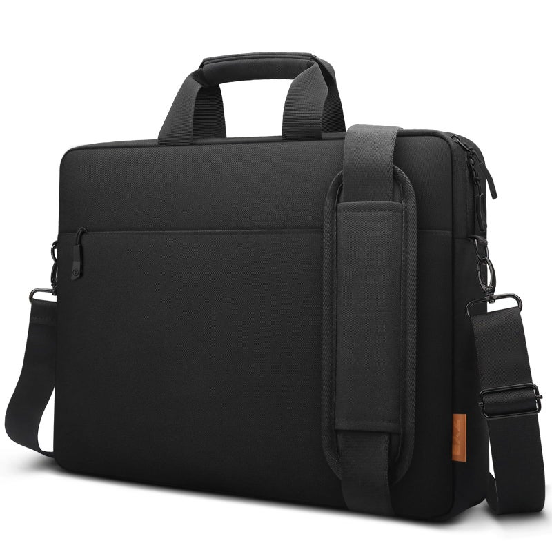 ZYB Waterproof Laptop Bag 15 15.6 16 Inch,Laptop Case 15.6-16 Inch Sleeve with Shoulder Strap,Notebook Case for 15.6 16 Inch Laptop Lenovo MacBook Pro 16 15 HP Acer ASUS DELL etc 15.6 16in Bag-Black - Image 1