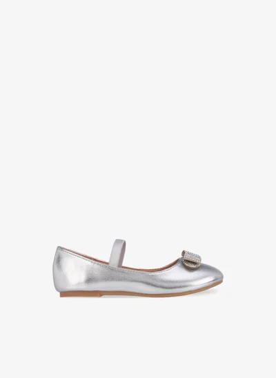 Flora Bella By Shoexpress Flora Bella Girls Embellished Bow Accent Ballerina Shoes