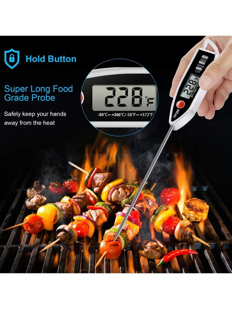 NIBEMINENT Meat Food Thermometer, Digital Candy Cooking Probe Instant Read Thermometer for Liquid, Candle, with Waterproof Food, Meat, Milk, Long  - Image 4