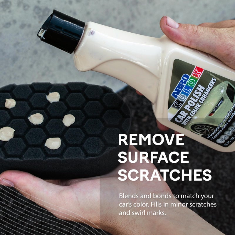 ABRO Black Car Polish: Scratch Remover for Vehicles and Paint Scratch Repair Restorer Wax, Polishing Compound for Car Detailing, Paint Scratch Repair for Vehicles, Scratch Remover 16oz. - Image 3