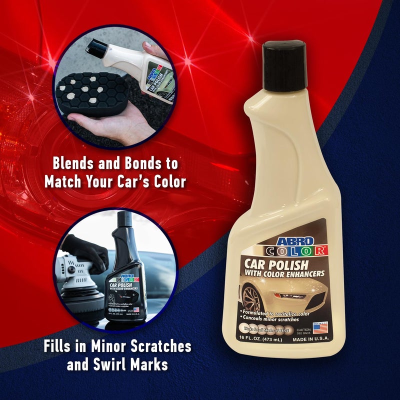 ABRO Black Car Polish: Scratch Remover for Vehicles and Paint Scratch Repair Restorer Wax, Polishing Compound for Car Detailing, Paint Scratch Repair for Vehicles, Scratch Remover 16oz. - Image 4
