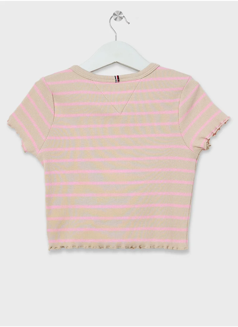 TOMMY HILFIGER Kids Ribbed Knitted Top