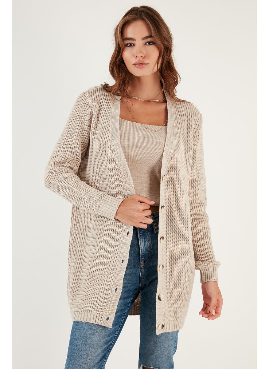 Lela 100% Soft Acrylic Knitwear Knitted Long Cardigan Women's Cardigan 4615044  - Image 1