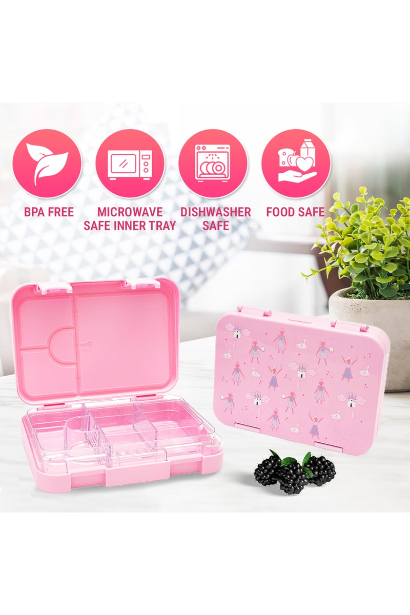 Bamboo Bark childrens kids tritan lunch box, bento, snack box with compartments for school nursery toddler lunchbox - Image 4