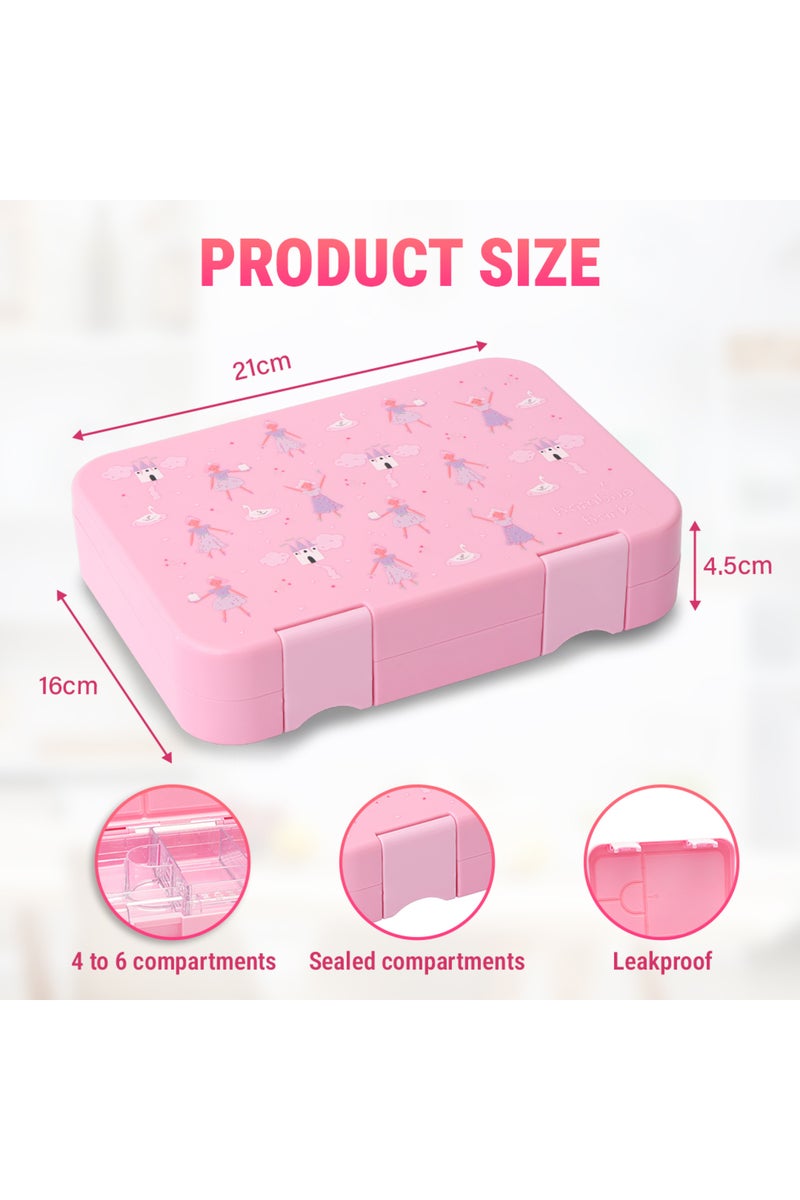 Bamboo Bark childrens kids tritan lunch box, bento, snack box with compartments for school nursery toddler lunchbox - Image 2