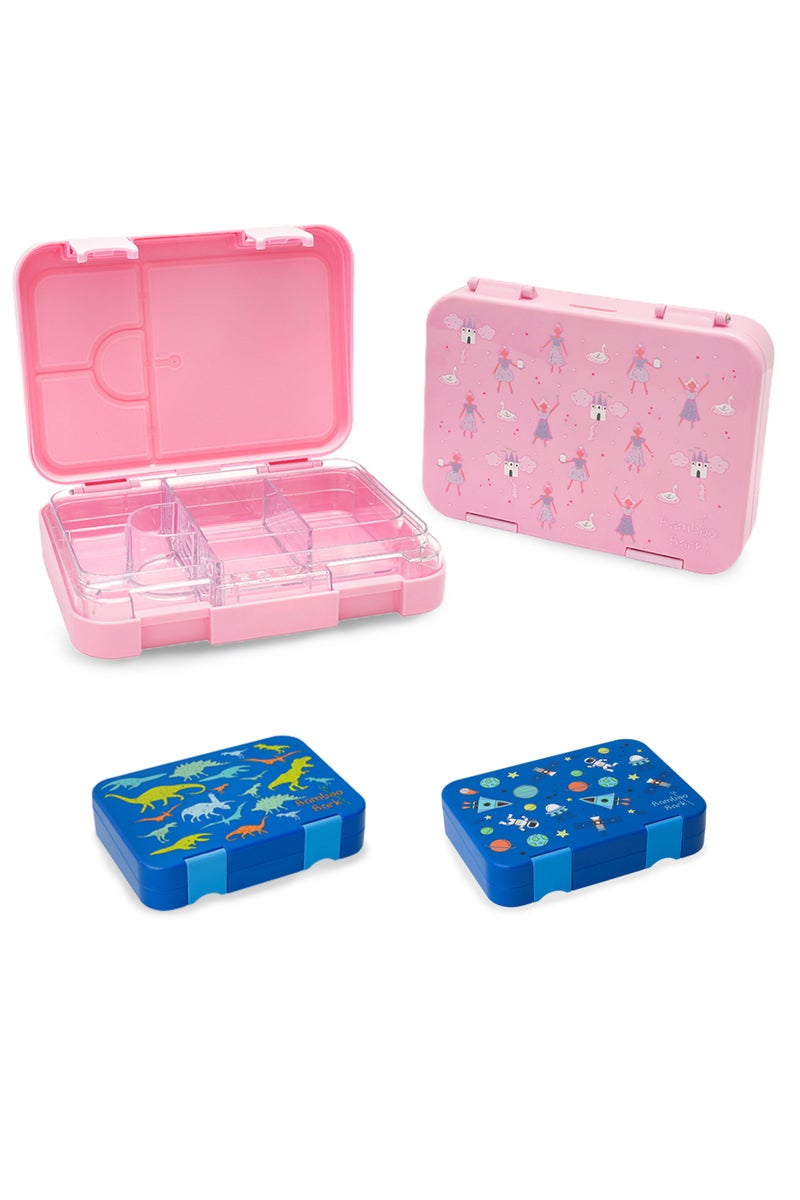 Bamboo Bark childrens kids tritan lunch box, bento, snack box with compartments for school nursery toddler lunchbox - Image 3