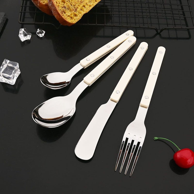 5pcs Stainless Steel Butter Cheese Knife Set Black Silvery Color Kitchen Cutlery - Image 2
