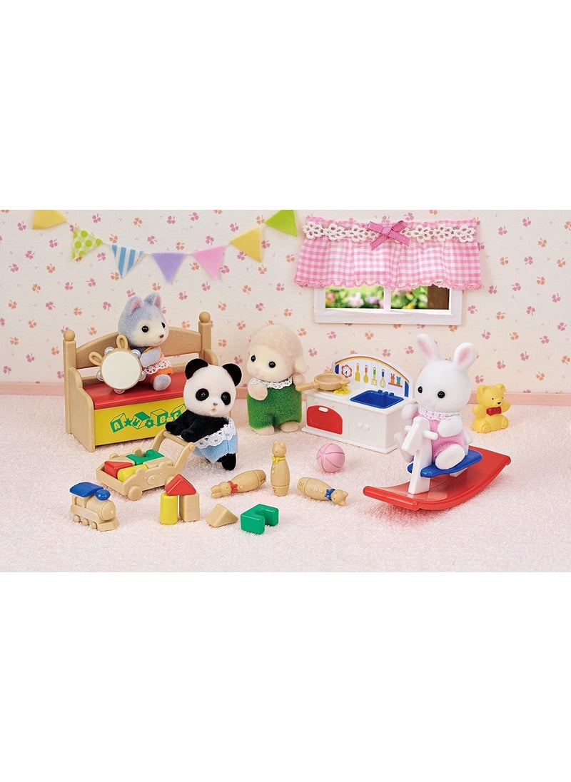 Sylvanian Families Rabbit and Panda Baby's Playroom 5709  - Image 5
