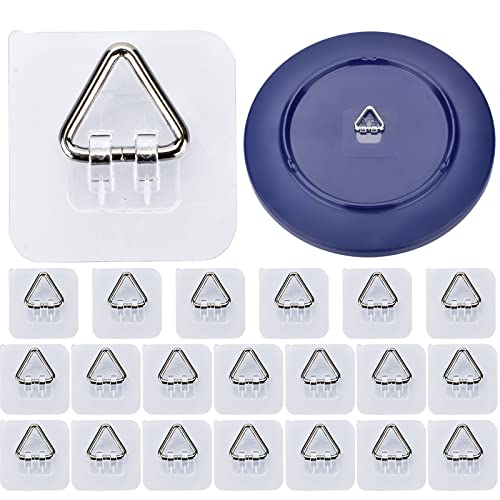 AccEncyc Wall Hangers 20 Pack - Vertical Plate Holders, Adhesive Picture Hanger for Wall Decoration - Image 1