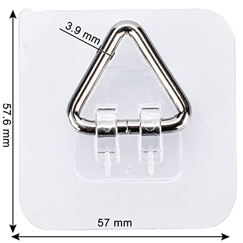 AccEncyc Wall Hangers 20 Pack - Vertical Plate Holders, Adhesive Picture Hanger for Wall Decoration - Image 2