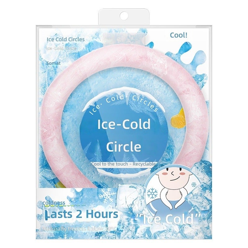 Summer Cooling Ice Ring - Portable Neck Cooler for Outdoor Sports