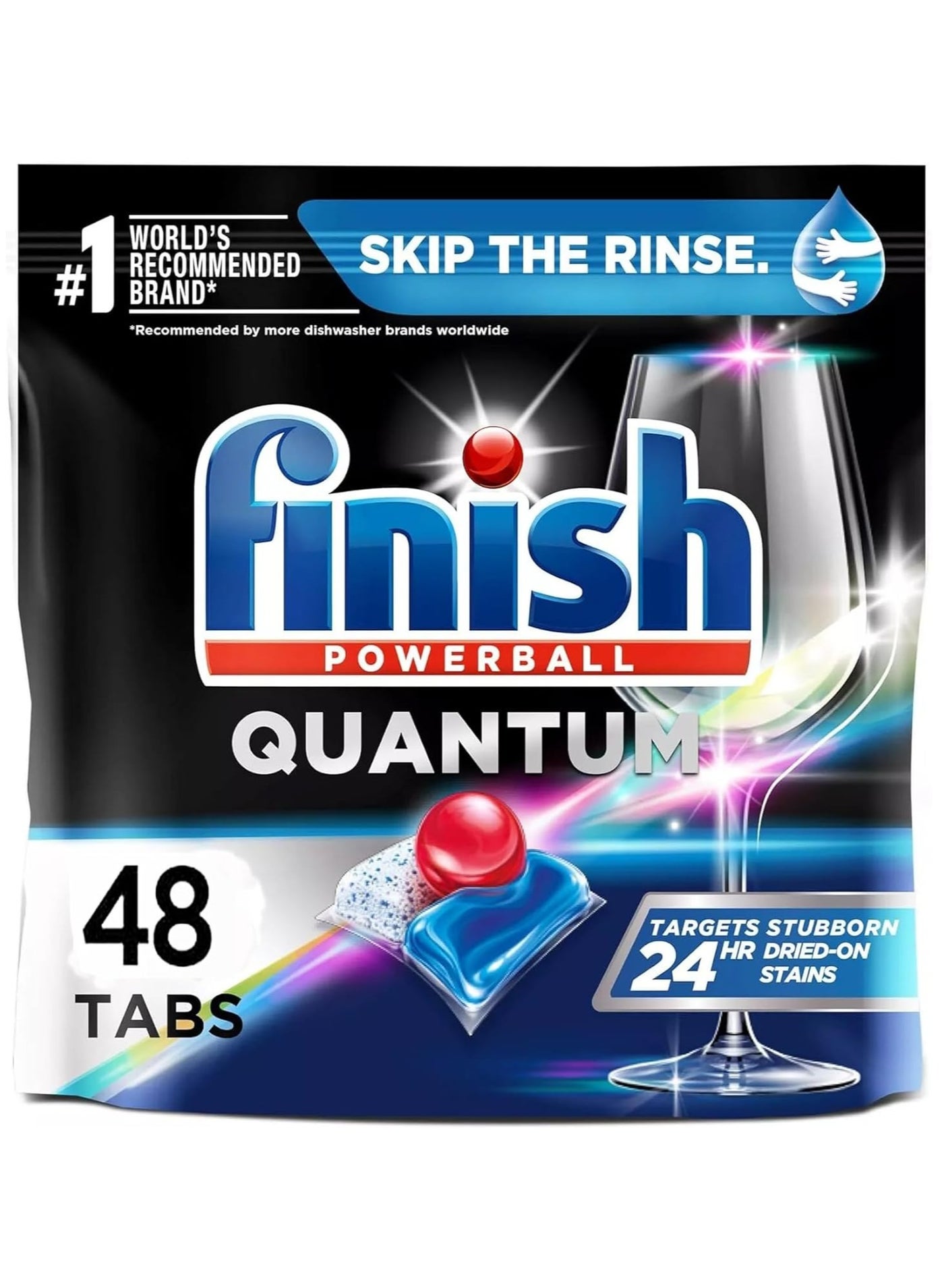 Finish 48 - Piece Quantum Ultimate Automatic Dishwasher Detergent Descaler Powerful Clean Tablets/Pods 1.2 kg