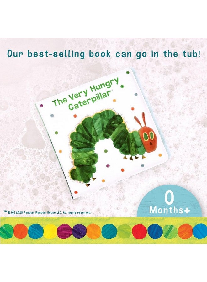 Kids Preferred World Of Eric Carle The Very Hungry Caterpillar 6 Inch Vinyl Bath Book Bath Tub Toy Perfect For Water Play And Learning For Ages 0+ - Image 1