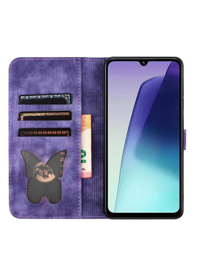 S-TOP Case For Redmi A4 5G Butterfly Cat Embossing Flip Leather Phone Case - Image 4