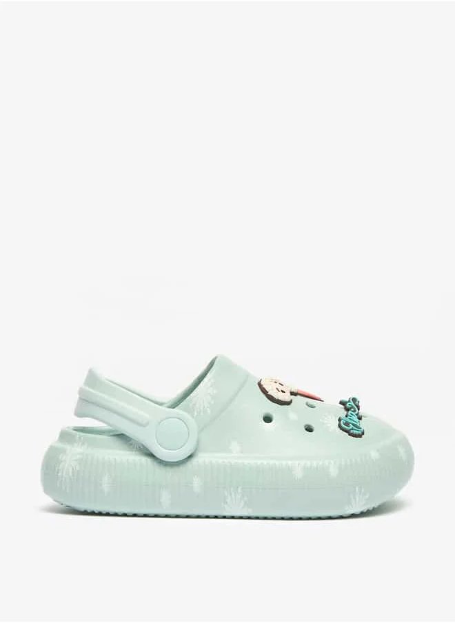 ديزني Girls Frozen Accent Slip-On Clogs