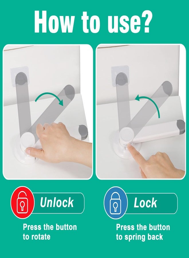 Babylush Baby Toilet Safety Locks (1 Pack)| Childproof Toilet Seat Lock | Baby Safety Products | Baby Proofing Kit | Prevents Toddlers from Opening Toilet Lids | 3M Adhesive and Tool-Free Installation（White） - Image 3