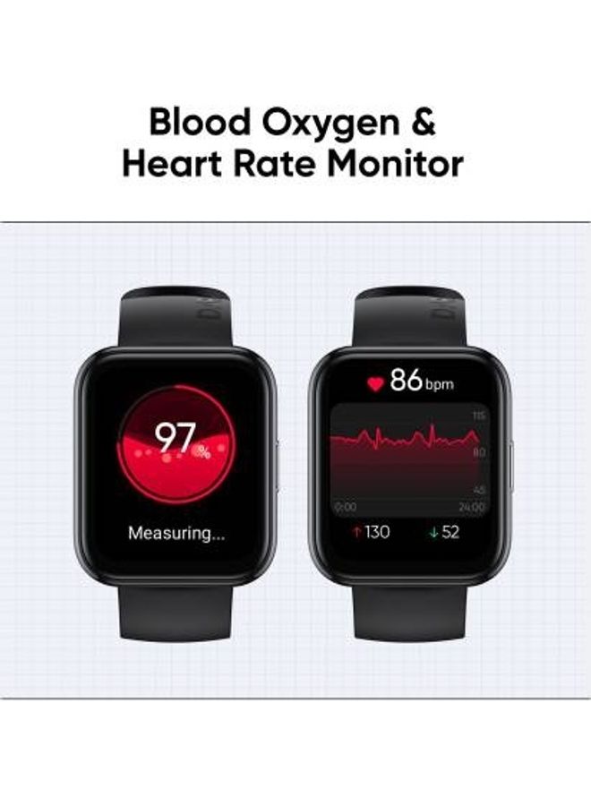 realme Waterproof Big Display Long Battery Life Pro Sports GPS Full Touch Screen Stylish Unisex Smartwach Black - Image 4