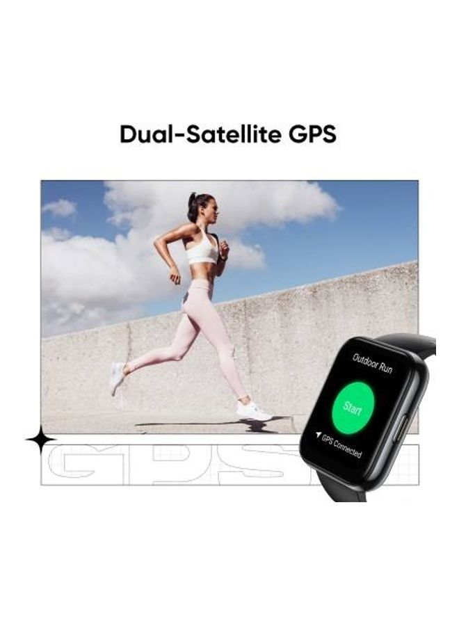 realme Waterproof Big Display Long Battery Life Pro Sports GPS Full Touch Screen Stylish Unisex Smartwach Black - Image 5