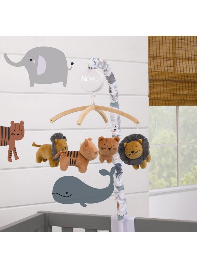 NoJo Zoo Animals Velboa Lions And Tigers Musical Mobile - Image 3