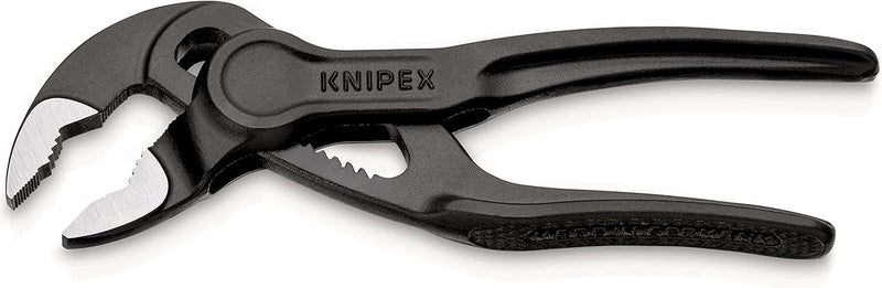KNIPEX مفتاح أنابيب كوبا® XS وملاقط مضخة المياه رمادي اللون، مطبوع، سطح خشن 100 مم (بطاقة خدمة ذاتية/فقاعة) 87 00 100 BK - Image 2