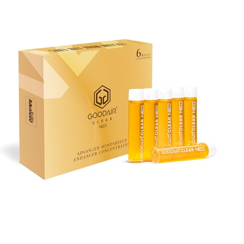 GOODAIR Clear Neo for Crystal Clear Views | Advanced Windshield Enhancer | 6 Liquid Concentrates | Eco-Friendly Formula with Oleoguard Technology | Long-Lasting, Streak-Free Cleaning - Image 1