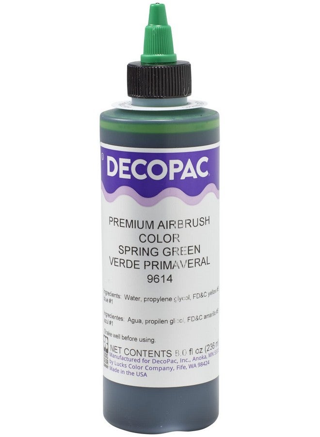 DecoPac DecoPac Spring Green Food Coloring, 8 Fl Oz Airbrush Food Color, Edible Airbrush For Cake Decorating, Cookie Airbrush Coloring, Food Airbrush Kit Add-on, Airbrushes For Cake Decorating 8Fl Oz  - Image 3