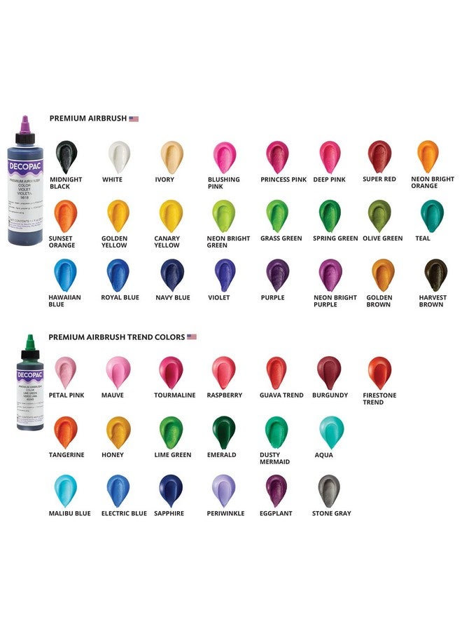 DecoPac DecoPac Spring Green Food Coloring, 8 Fl Oz Airbrush Food Color, Edible Airbrush For Cake Decorating, Cookie Airbrush Coloring, Food Airbrush Kit Add-on, Airbrushes For Cake Decorating 8Fl Oz  - Image 4