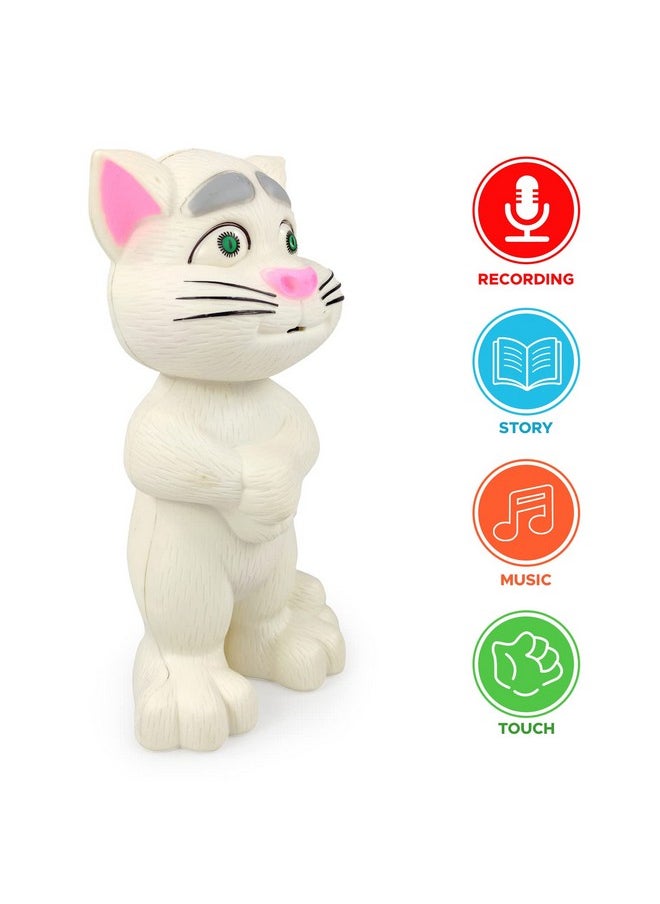 NHR Intelligent Talking Tom Cat, Speaking Robot Cat Repeats What You Say, Touch Recording Rhymes and Songs, Musical Cat Toy for Kids (3+ Years, White) - pzsku/Z28A420CF49367E860C73Z/45/_/1740118340/bff24586-dcbd-4e19-8764-8daab8a8fc60