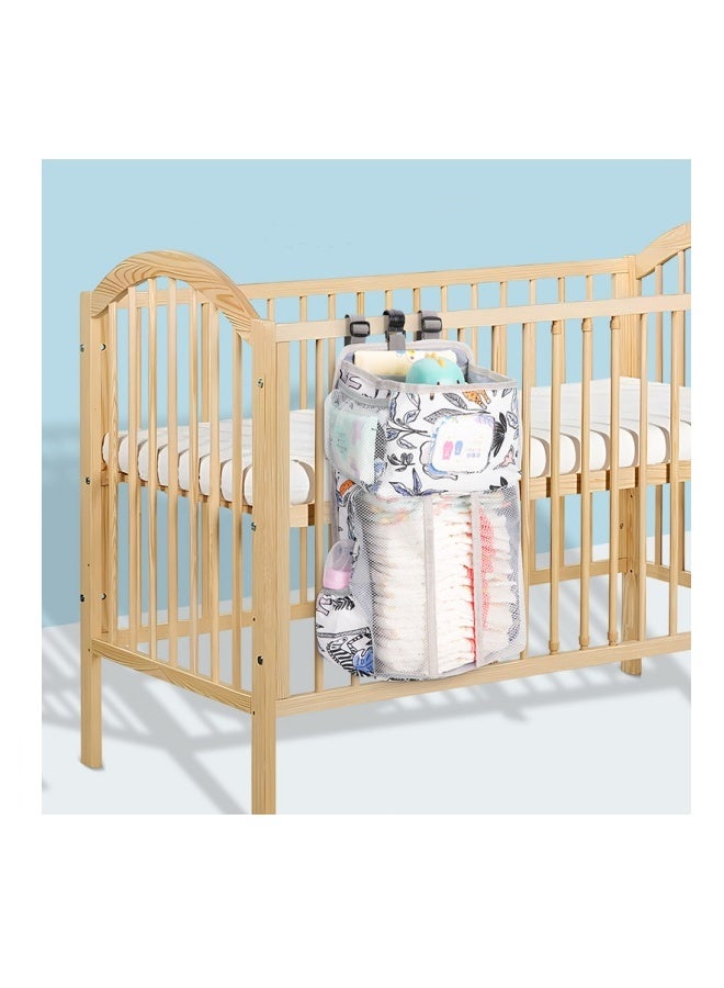 دوكو منظم حفاضات معلق للأطفال (عبوتين) مع حقيبة لتخزين الحفاضات، حاملة حفاضات، منظم حفاضات معلق لطاولة التغيير والمهد، منظم لتغيير الحفاضات وتخزين مستلزمات الأطفال. - Image 2