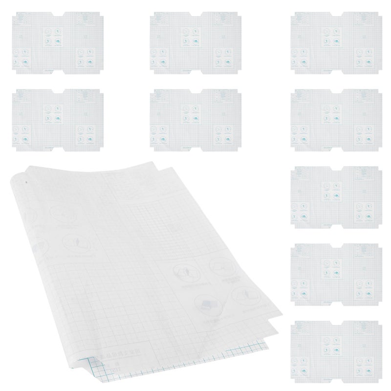 10 Sheets Self-Adhesive Book Film Clear Book Cover Notebook Transparent Cover Anti-wear Book Cover - Image 5