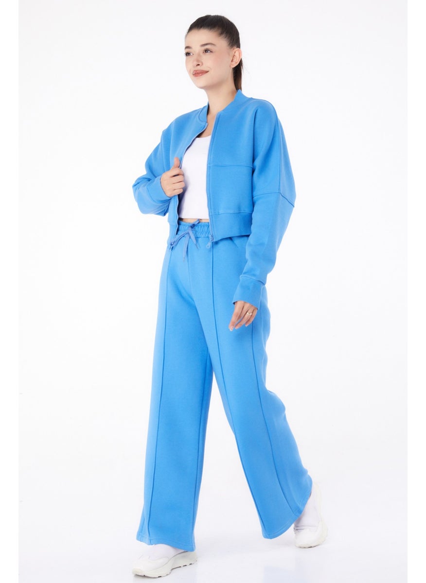 Plain Judge Collar Women's Blue Tracksuit - 26275 - pzsku/Z28A4505F4A36808BB444Z/45/_/1735921090/add2a2a2-dbc4-4dbf-854c-bd21fa9a3fec