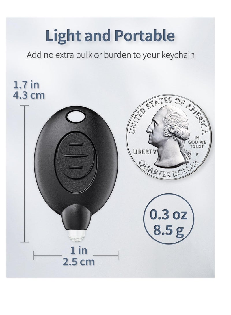 10 Pack Mini LED Keychain Flashlights Ultra Bright 12 Lumen Portable Battery Powered for Outdoor Camping Hiking Emergency - Image 3