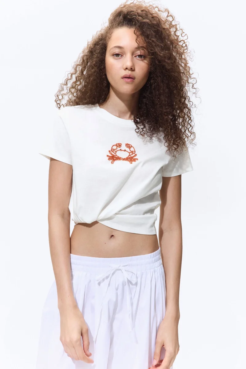 H&M Motif-detail T-shirt