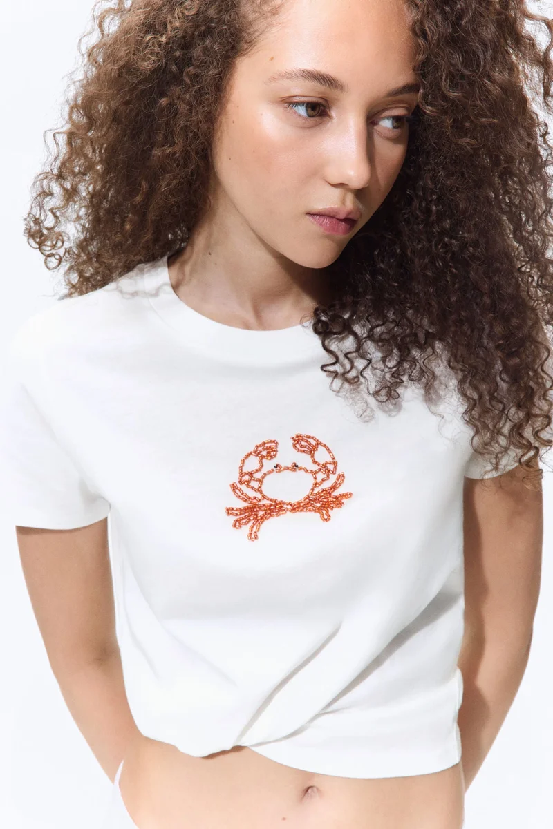 H&M Motif-detail T-shirt