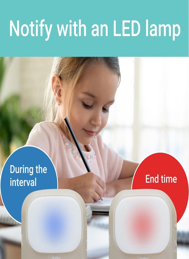 dretec pomodoro Timer, Productivity for Studying, Large Button, Interval,Beige - Image 5